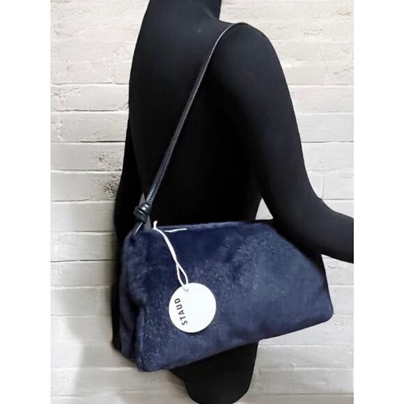 NWT STAUD VIVI Faux Fur Shoulder Bag - Picture 7 of 12